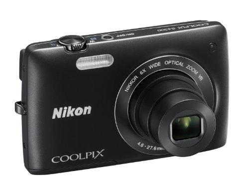 Nikon COOLPIX S4300 16 MP Digital Camera with 6x Zoom NIKKOR Glass Lens and 3-inch Touchscreen LCD (Black)