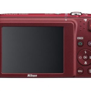 Nikon COOLPIX S3500 20.1 MP Digital Camera with 7x Zoom (Red) (OLD MODEL)