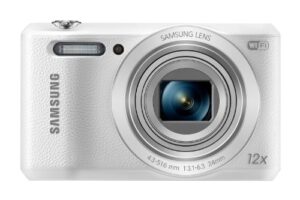samsung wb35f 16.2mp smart wifi & nfc digital camera with 12x optical zoom and 2.7″ lcd (white)