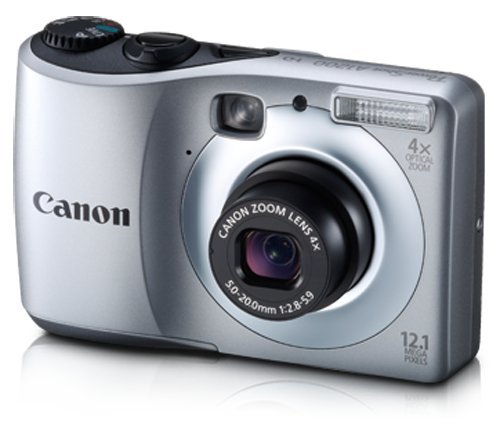 Canon Powershot A1200 12.1 MP Digital Camera with 4x Optical Zoom (Silver) (OLD MODEL)