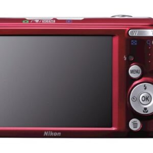 Nikon Coolpix L20 10MP Digital Camera with 3.6 Optical Zoom and 3 inch LCD, (Deep Red)