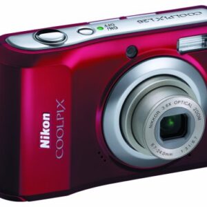 Nikon Coolpix L20 10MP Digital Camera with 3.6 Optical Zoom and 3 inch LCD, (Deep Red)