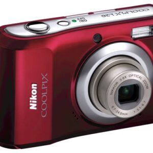 Nikon Coolpix L20 10MP Digital Camera with 3.6 Optical Zoom and 3 inch LCD, (Deep Red)