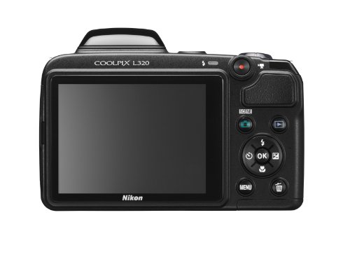 Nikon Coolpix L320 16.1MP Digital Camera with 26x Optical Zoom - BLACK