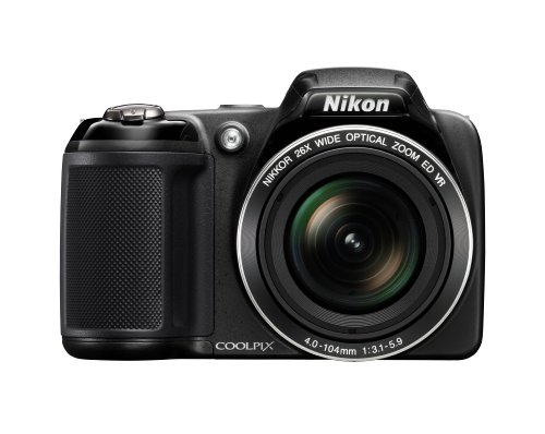 Nikon Coolpix L320 16.1MP Digital Camera with 26x Optical Zoom - BLACK