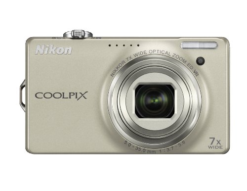 Nikon Coolpix S6000 14.2 MP Digital Camera with 7x Optical Vibration Reduction (VR) Zoom and 2.7-Inch LCD (Silver)