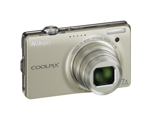 Nikon Coolpix S6000 14.2 MP Digital Camera with 7x Optical Vibration Reduction (VR) Zoom and 2.7-Inch LCD (Silver)