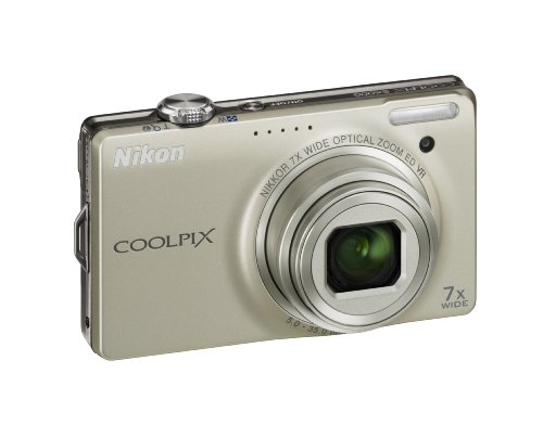 Nikon Coolpix S6000 14.2 MP Digital Camera with 7x Optical Vibration Reduction (VR) Zoom and 2.7-Inch LCD (Silver)