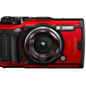 Olympus Tough TG-6 Waterproof Camera, Red -16GB Basic Bundle