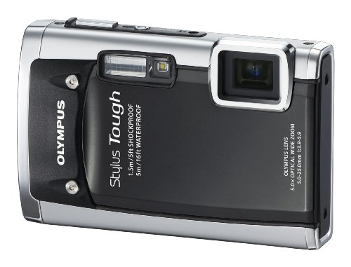 Olympus Stylus Tough 6020 14 MP Digital Camera with 5x Wide-Angle Zoom and 2.7-Inch LCD (Black)