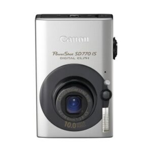 Canon PowerShot SD770IS 10MP Digital Camera with 3x Optical Image Stabilized Zoom (Black)