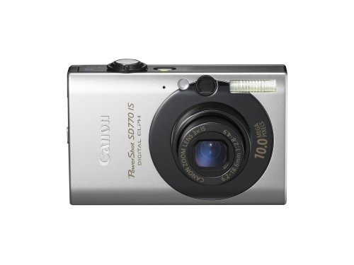 Canon PowerShot SD770IS 10MP Digital Camera with 3x Optical Image Stabilized Zoom (Black)