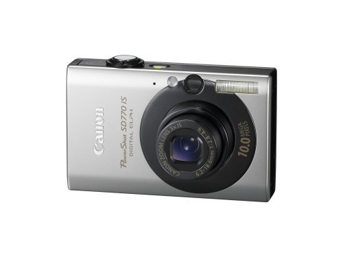 Canon PowerShot SD770IS 10MP Digital Camera with 3x Optical Image Stabilized Zoom (Black)