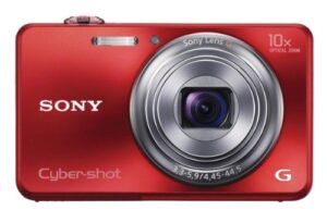 sony cyber-shot dsc-wx150 18.2 mp exmor r cmos digital camera with 10x optical zoom and 3.0-inch lcd (red) (2012 model)