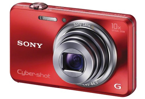 Sony Cyber-shot DSC-WX150 18.2 MP Exmor R CMOS Digital Camera with 10x Optical Zoom and 3.0-inch LCD (Red) (2012 Model)