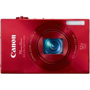 canon powershot elph 520 hs 10.1 mp cmos digital camera with 12x ultra wide-angle optical image stabilized zoom lens and full 1080p hd video (red)