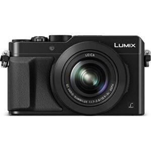 panasonic lumix lx100 4k point and shoot camera, 3.1x leica dc vario-summilux f1.7-2.8 lens with power o.i.s., 12.8 megapixel, dmc-lx100k (usa black)