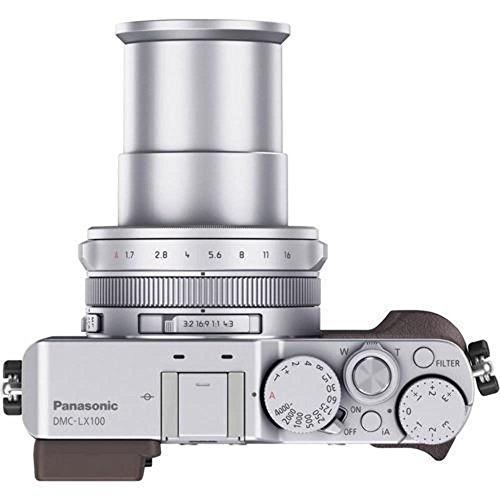 Panasonic LUMIX LX100 4K Point and Shoot Camera, 3.1X LEICA DC VARIO-SUMMILUX F1.7-2.8 Lens with Power O.I.S., 12.8 Megapixel, DMC-LX100K (USA BLACK)