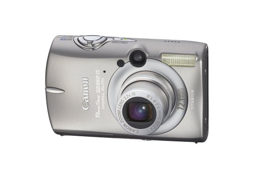 Canon PowerShot SD950IS 12.1MP Digital Camera with 3.7x Optical Image Stabilized Zoom (Titanium)