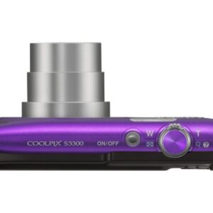 Nikon COOLPIX S3300 16 MP Digital Camera with 6x Zoom NIKKOR Glass Lens and 2.7-inch LCD (Purple)