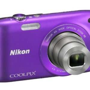 Nikon COOLPIX S3300 16 MP Digital Camera with 6x Zoom NIKKOR Glass Lens and 2.7-inch LCD (Purple)