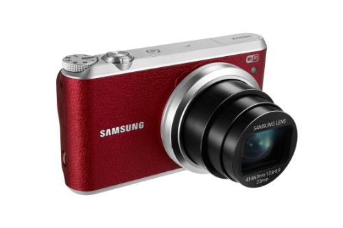 Samsung WB350F 16.2MP CMOS Smart WiFi & NFC Digital Camera with 21x Optical Zoom, 3.0" Touch Screen LCD and 1080p HD Video (Red)