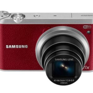 Samsung WB350F 16.2MP CMOS Smart WiFi & NFC Digital Camera with 21x Optical Zoom, 3.0" Touch Screen LCD and 1080p HD Video (Red)