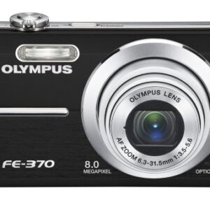 Olympus FE370 8MP Digital Camera with 5x Optical Dual Image Stabilized Zoom (Black)