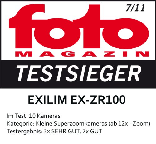 Casio High Speed Exilim Ex-zr100 Digital Camera White Ex-zr100we
