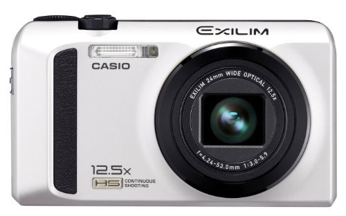 Casio High Speed Exilim Ex-zr100 Digital Camera White Ex-zr100we