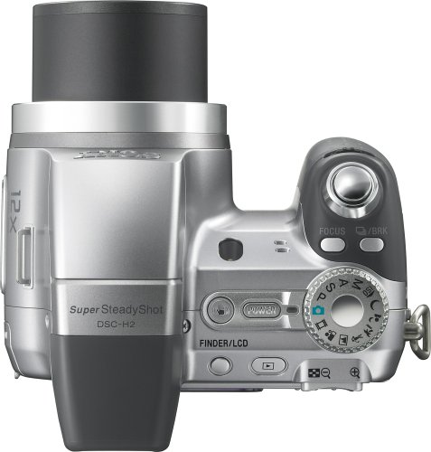 Sony Cybershot DSC-H2 6MP Digital Camera with 12x Optical Image Stabilization Zoom (OLD MODEL)