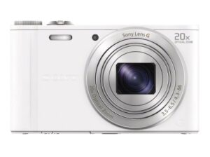 sony dsc-wx300/w 18 mp digital camera with 20x optical image stabilized zoom and 3-inch lcd (white)