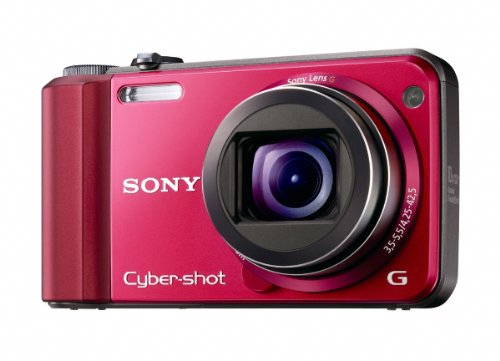 Sony Cyber-Shot DSC-H70 16.1 MP Digital Still Camera with 10x Wide-Angle Optical Zoom G Lens and 3.0-inch LCD (Red)