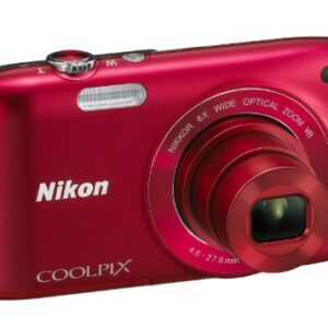 Nikon COOLPIX S3300 16 MP Digital Camera with 6x Zoom NIKKOR Glass Lens and 2.7-inch LCD (Red)