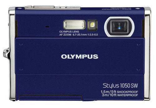 Olympus Stylus 1050SW 10.1MP Digital Camera with 3x Optical Zoom (Blue)