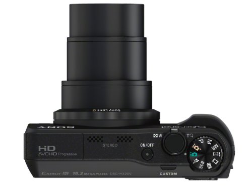 Sony Cyber-shot DSC-HX20V 18.2 MP Exmor R CMOS Digital Camera with 20x Optical Zoom and 3.0-inch LCD (Black) (2012 Model)