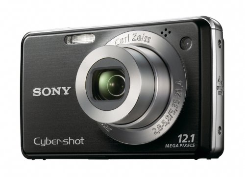 Sony Cybershot DSC-W220 12.1MP Digital Camera with 4x Optical Zoom with Super Steady Shot Image Stabilization (Black)