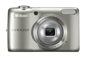 nikon coolpix l26 16.1 mp digital camera with 5x zoom nikkor glass lens and 3-inch lcd (silver) (old model)
