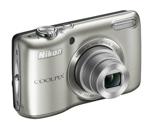 Nikon COOLPIX L26 16.1 MP Digital Camera with 5x Zoom NIKKOR Glass Lens and 3-inch LCD (Silver) (OLD MODEL)