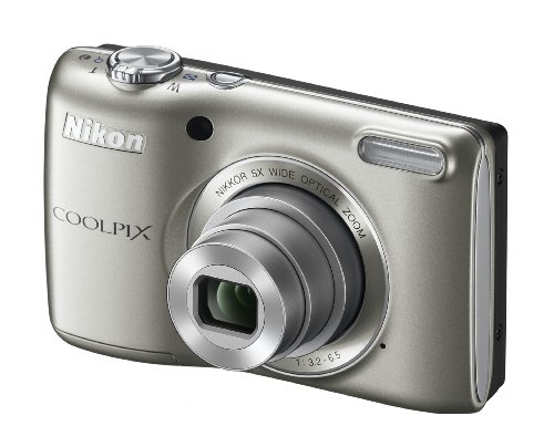 Nikon COOLPIX L26 16.1 MP Digital Camera with 5x Zoom NIKKOR Glass Lens and 3-inch LCD (Silver) (OLD MODEL)