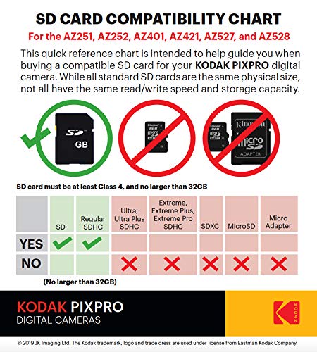 Kodak PIXPRO Astro Zoom AZ251-SL 16MP Digital Camera with 25X Optical Zoom and 3" LCD Screen (Silver)