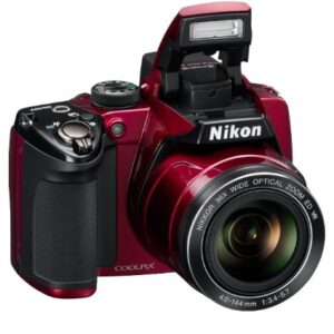 Nikon COOLPIX P500 12.1 CMOS Digital Camera with 36x NIKKOR Wide-Angle Optical Zoom Lens and Full HD 1080p Video (Red)
