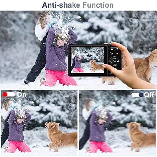 Digital Camera for Kids, 1080P FHD 20MP Mini Video Camera with 2.8 Inch LCD Screen and 8X Digital Zoom, Rechargeable Compact Pocket Point and Shoot Camera for Girls and Boys, Teens, Beginners (Blue)