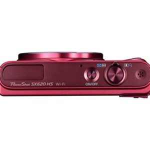 Canon PowerShot SX620 Digital Camera w/25x Optical Zoom - Wi-Fi & NFC Enabled (Red) (Renewed)