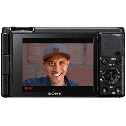 Sony ZV-1 Compact Digital Vlogging 4K HDR Video Camera for Content Creators & Vloggers DCZV1/B Double Battery Bundle with Deco Gear Case + 64GB Card + External Charger and Accessories