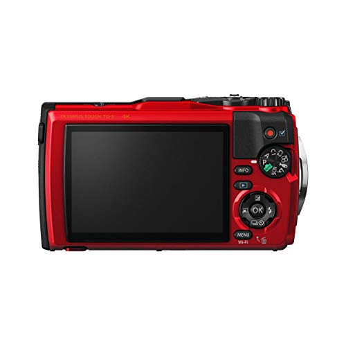 Olympus TG-5 Waterproof Camera with 3-Inch LCD, Red