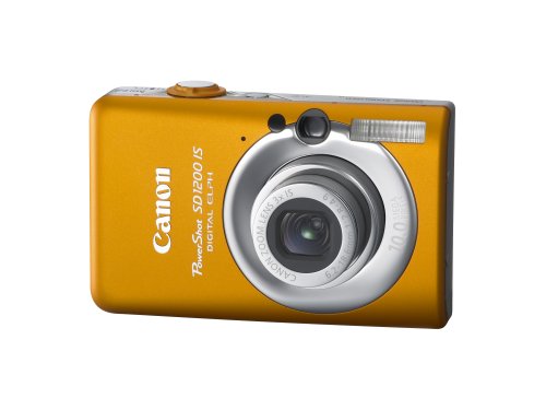 Canon PowerShot SD1200IS 10 MP Digital Camera with 3x Optical Image Stabilized Zoom and 2.5-inch LCD (Orange)