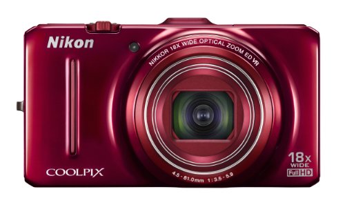 Nikon Coolpix S9300 16.0 MP Digital Camera - Red