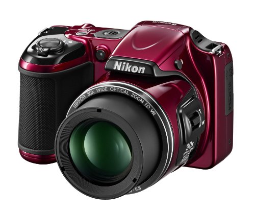 Nikon COOLPIX L820 16 MP CMOS Digital Camera with 30x Zoom Lens and Full HD 1080p Video (Red) (OLD MODEL)