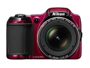 nikon coolpix l820 16 mp cmos digital camera with 30x zoom lens and full hd 1080p video (red) (old model)